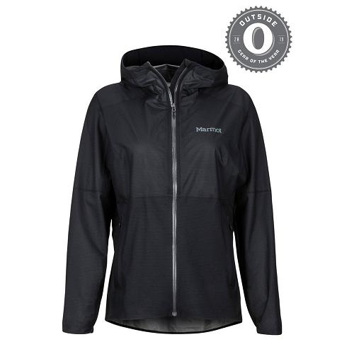 Marmot Rain Jacket Black NZ - Bantamweight Jackets Womens NZ7196084